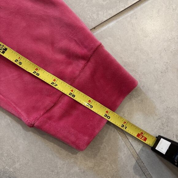 Juicy Couture Velour Joggers Women’s Sz S Pink Drawstring Sweatpants Athleisure - Picture 9 of 9